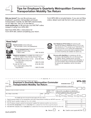 New York MTA-305 Form