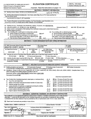 FEMA Elevation Certificate