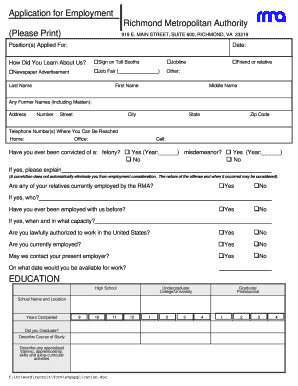 Employment Application Form