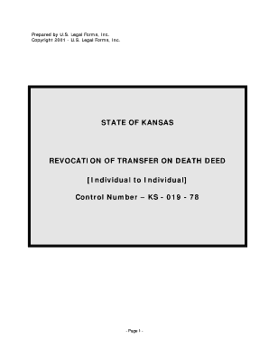 Kansas Revocation of Transfer on Death Deed
