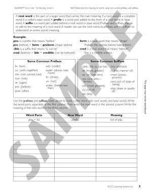 Cred Meaning Prefix Fill Online Printable Fillable Blank Pdffiller