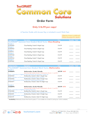 TestSMART Order Form