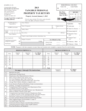 Kentucky Tangible Personal Property Tax Return