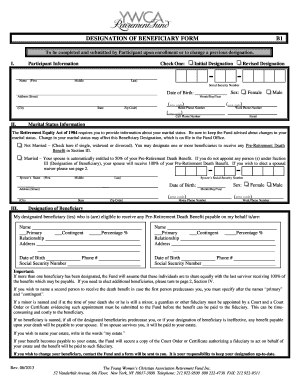 Designation of Beneficiary Form B1
