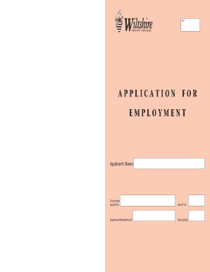 Employment Application Form