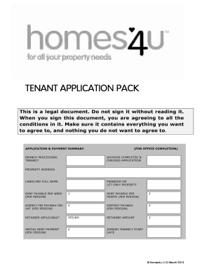 Tenant Application Form