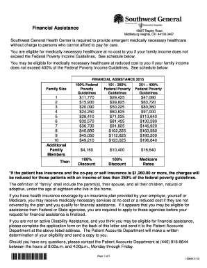 Financial Assistance Application