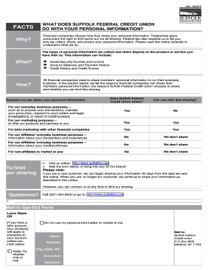 Suffolk Federal Credit Union Privacy Notice