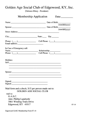 Golden Age Social Club of Edgewood, KY, Inc