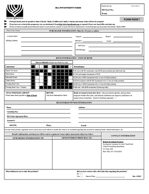 IRA Investment Form