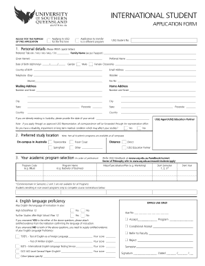 International Student Application Form