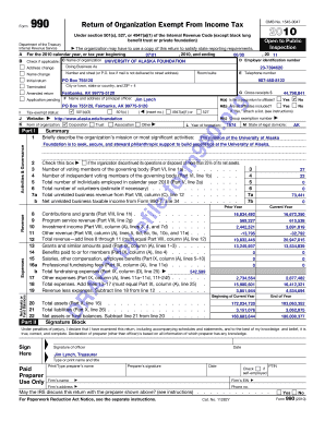 Form 990 Return of Organization Exempt From Income Tax