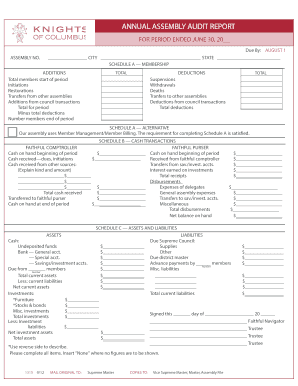 Annual Assembly Audit Report