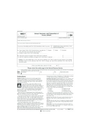 IRS Form 1042-T