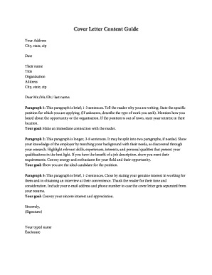 Unknown letter guide - Cover Letter Content Guide - ncsu