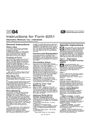 Instructions for Form 6251