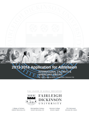 2013-2014 Application for Admission