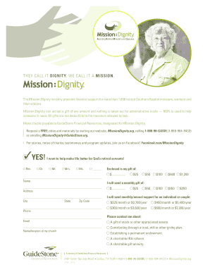 Mission:Dignity Donation Form