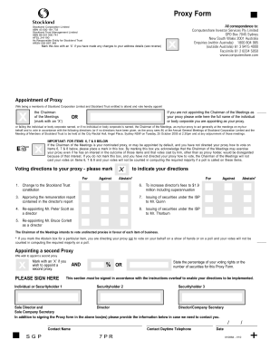 Stockland Proxy Form