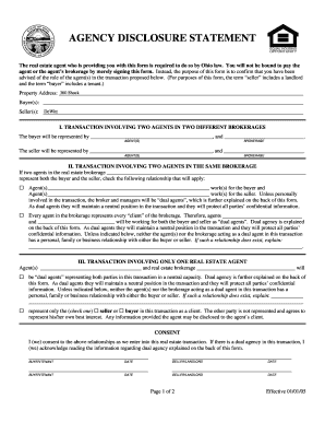 Ohio Agency Disclosure Statement
