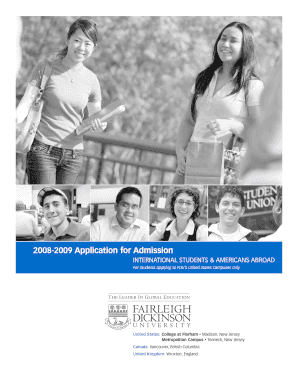 Fairleigh Dickinson University Application