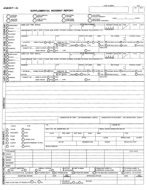 Supplemental Incident Report