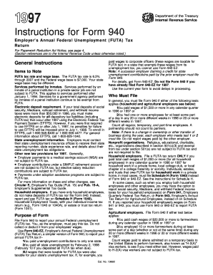 Form 940 Instructions