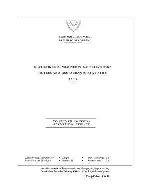 HOTELS AND RESTAURANTS STATISTICS - cystat gov