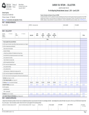 Carbon Tax Return – Collectors