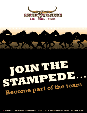 Smith & Western Team Member Application Form