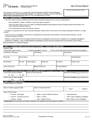 Ontario Use of Force Report