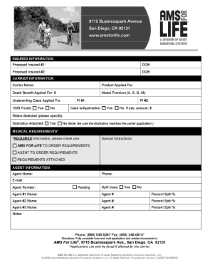 Life Insurance Application Form