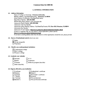 Common Data Set 2005-06