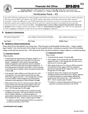 Verification Form V3
