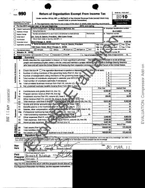 Form 990 Return of Organization Exempt From Income Tax