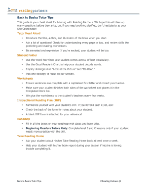 Reading Partners Tutor Guide