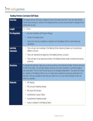 Reading Partners Curriculum Self-Study