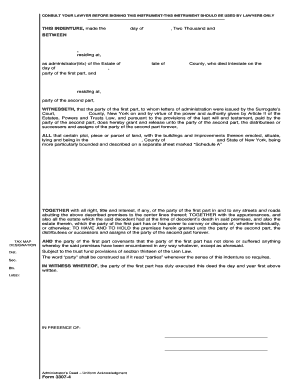 Administrator's Deed