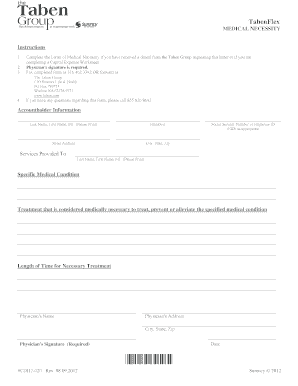 Letter of Medical Necessity