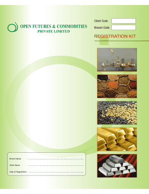 Commodity Trading Account Opening Form