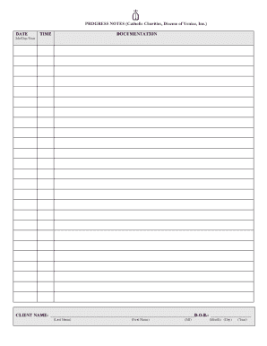 Progress Notes Form