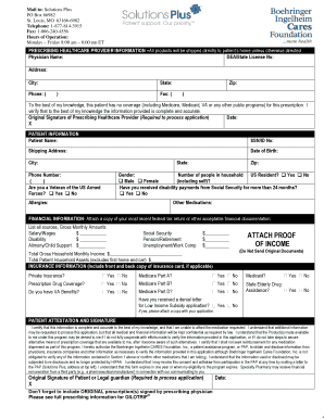 Patient Assistance Program Application