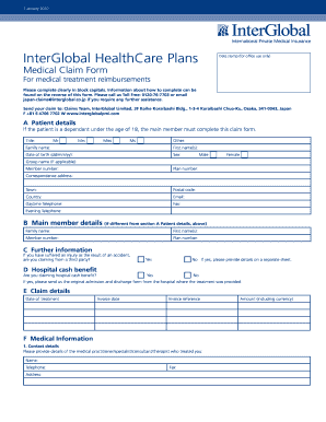 Medical Claim Form