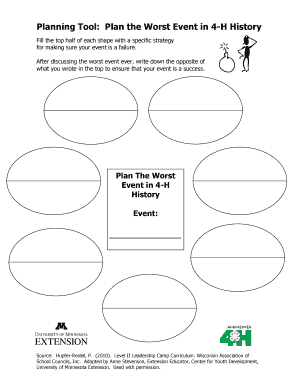 4-H Event Planning Tool