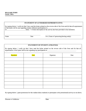 NCAA Permissible Promotional Activities Release