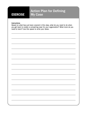 Fundraising Action Plan Template