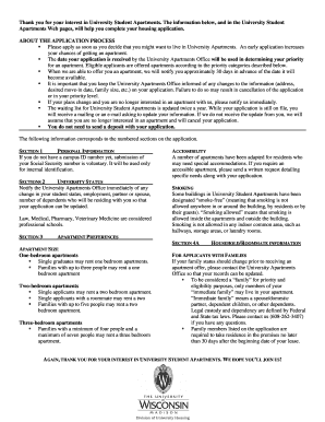 University Student Apartments Application