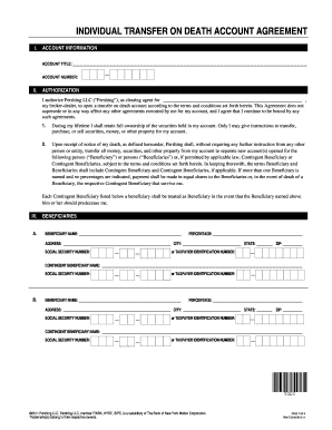Individual Transfer on Death Account Agreement