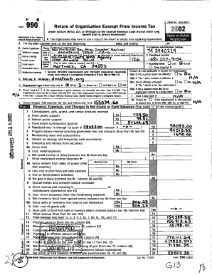 Form 990 Return of Organization Exempt From Income Tax
