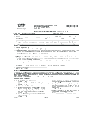 Medicare Supplement Application